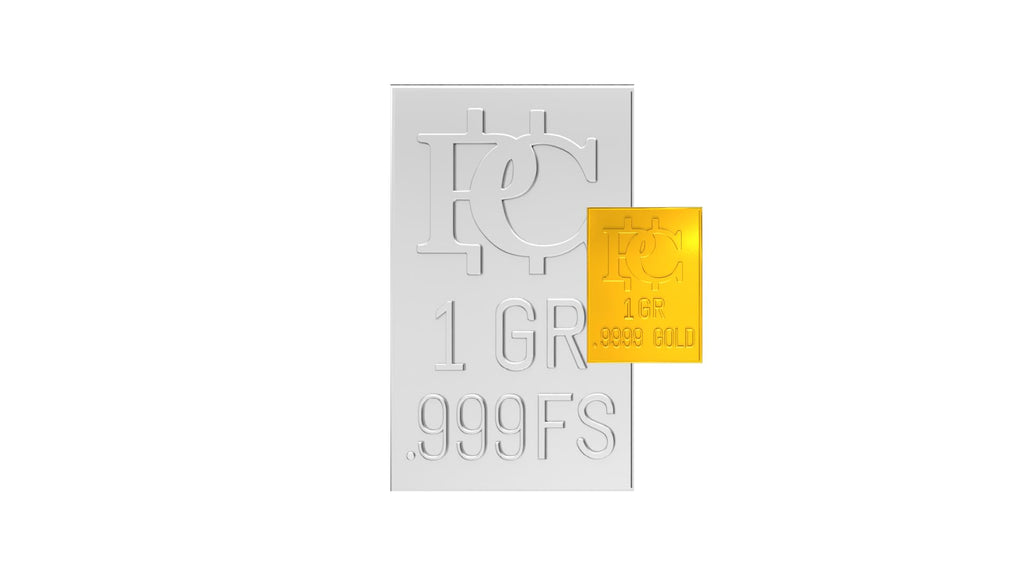 Gold and Silver Bullion Bar 1 Grain A98111