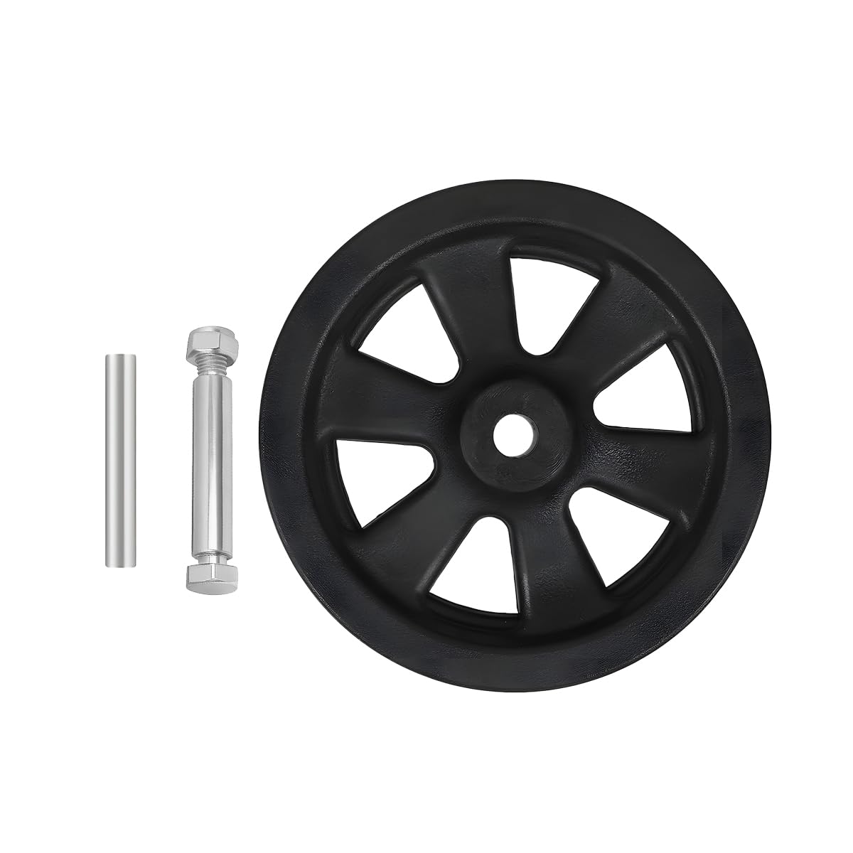 8 Inch Nylon Trailer Jack Caster Wheel with Bolt and Nut T179