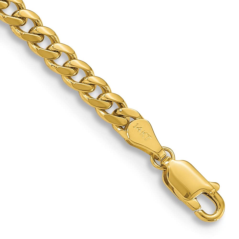 14K Yellow Gold Miami Cuban Chain Necklace M754