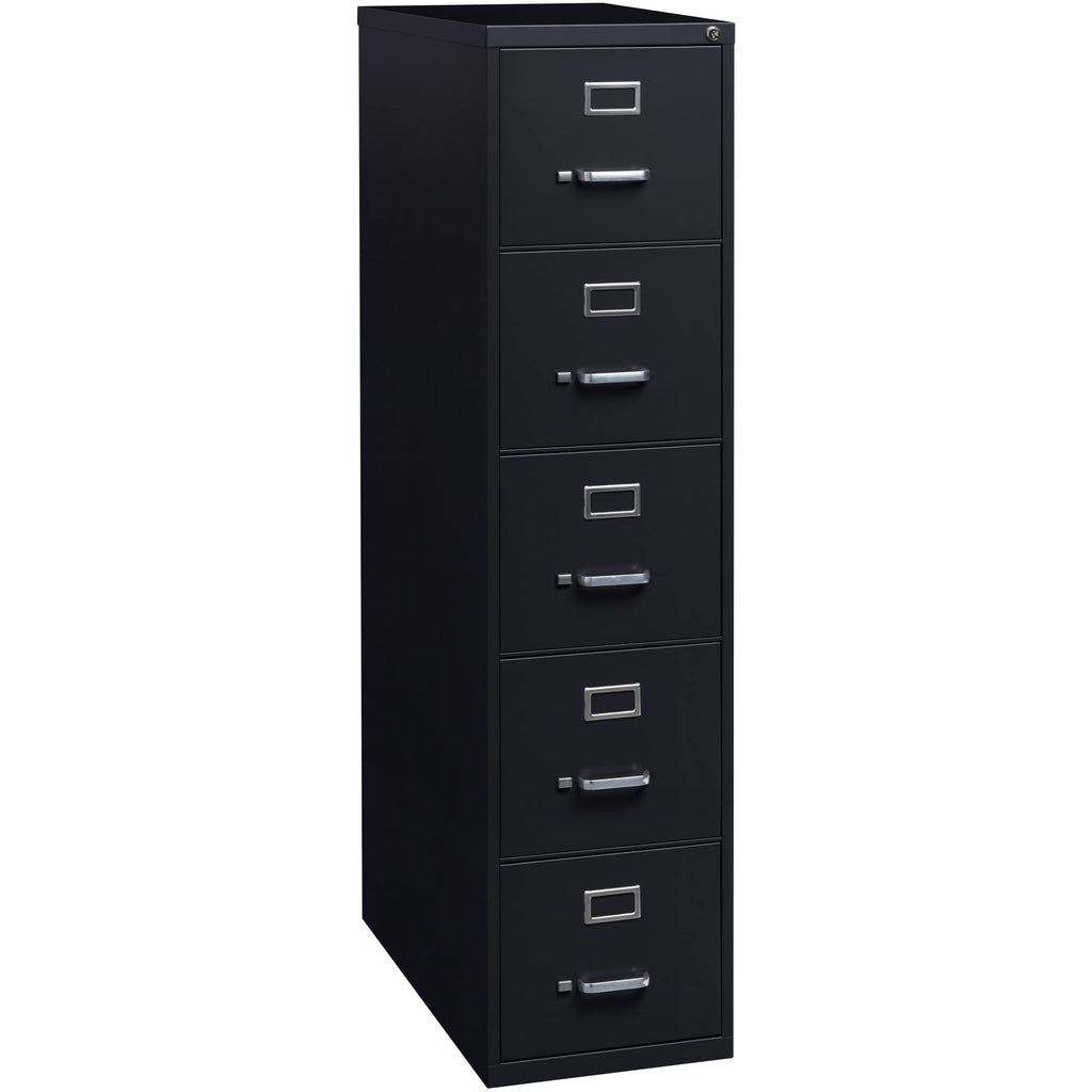 Black 5 Drawer Vertical File Cabinet N769