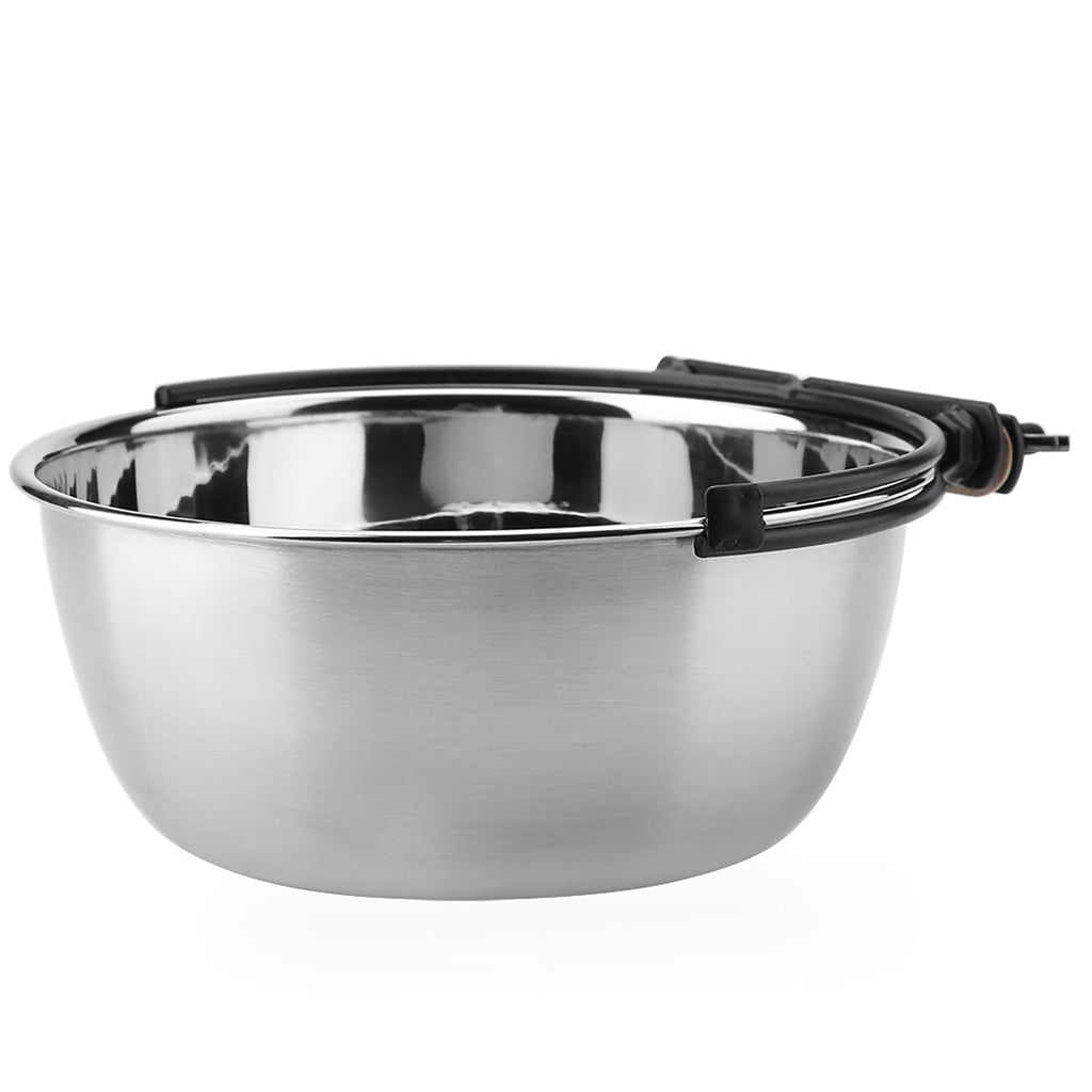 Stainless Steel Hanging Food Water Bowl Feeder X27418