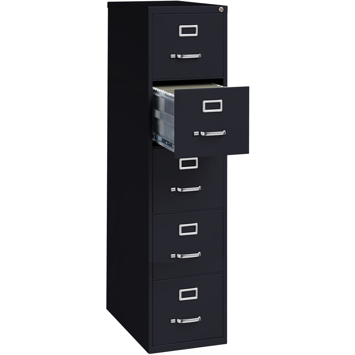 Black 5 Drawer Vertical File Cabinet N769
