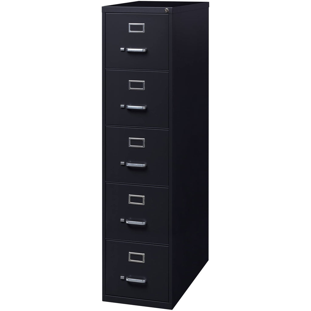 Black 5 Drawer Vertical File Cabinet N769