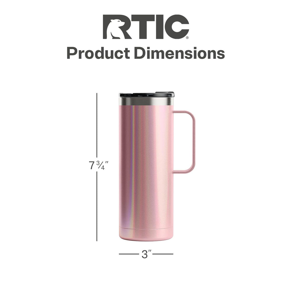 20oz Stainless Steel Insulated Travel Mug with Lid and Handle C573