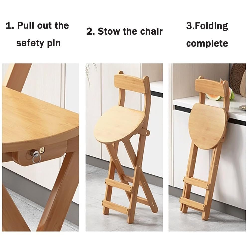 Collapsible Bamboo Bar Stools N222