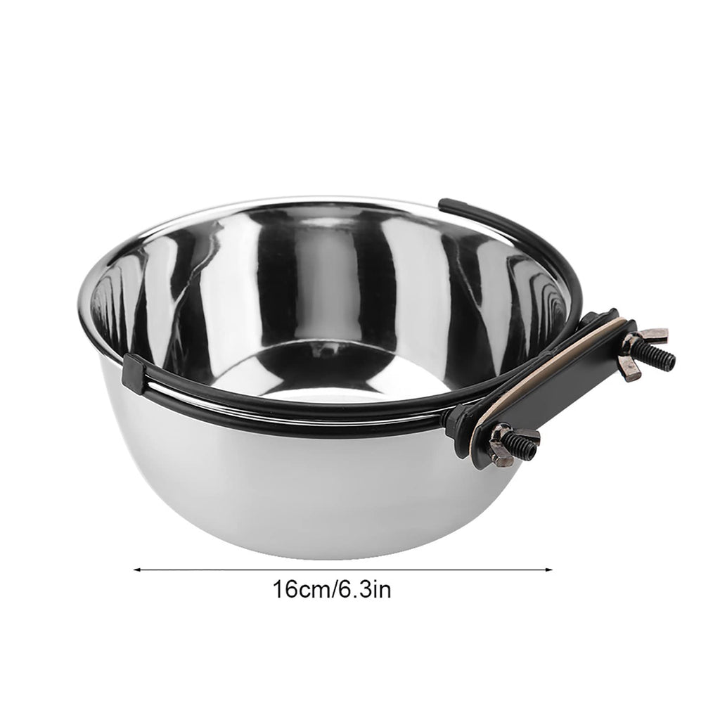 Stainless Steel Hanging Food Water Bowl Feeder X27418