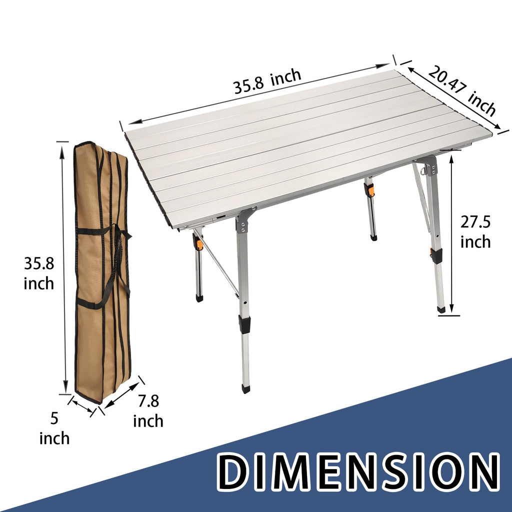 Adjustable Aluminum Camping Table N76280