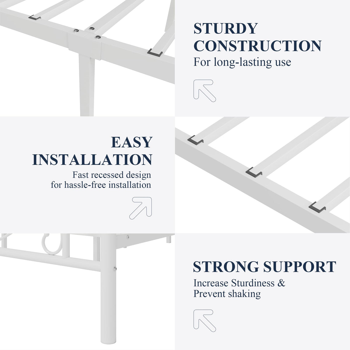 Metal Twin Platform Bed Frame N8223