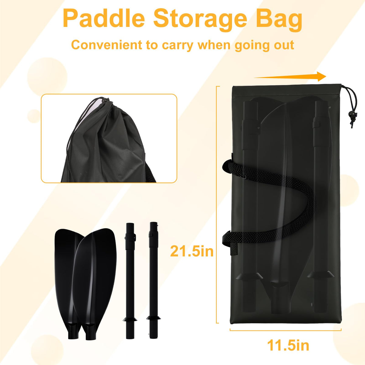 Adjustable 60-90 Inch Kayak Paddle Q82046