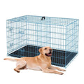 36-Inch Folding Metal Dog Crate with Divider and Removable Tray P82527
