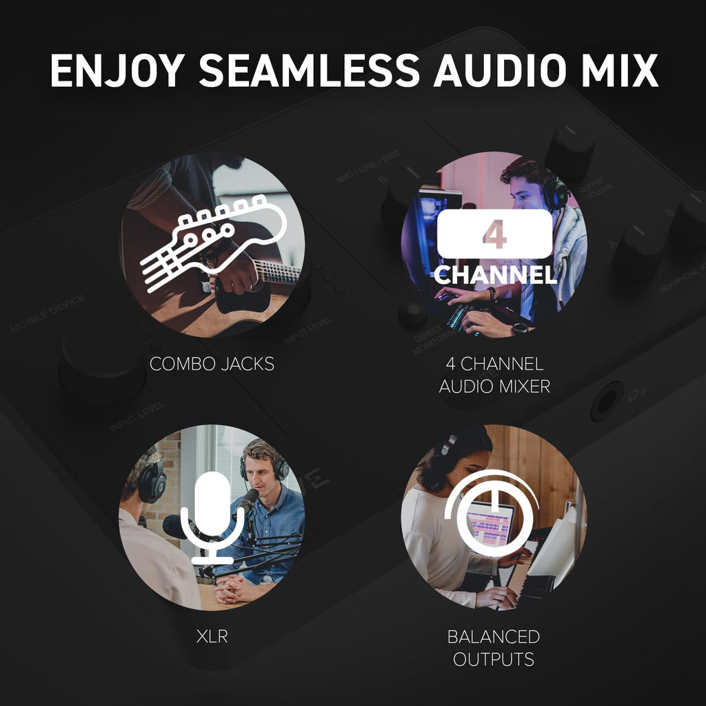 USB Audio Interface with Direct Monitoring Y324