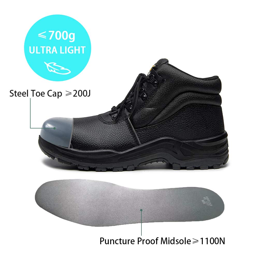 Water Resistant Steel Toe Work Boots X8023