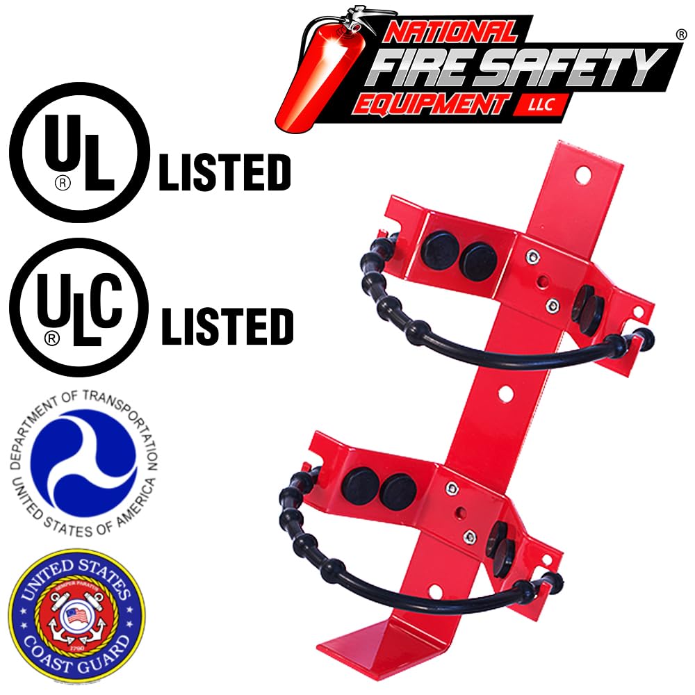 2.5 Lb, 5 Lb Car Fire Extinguisher Bracket With Cords E31596