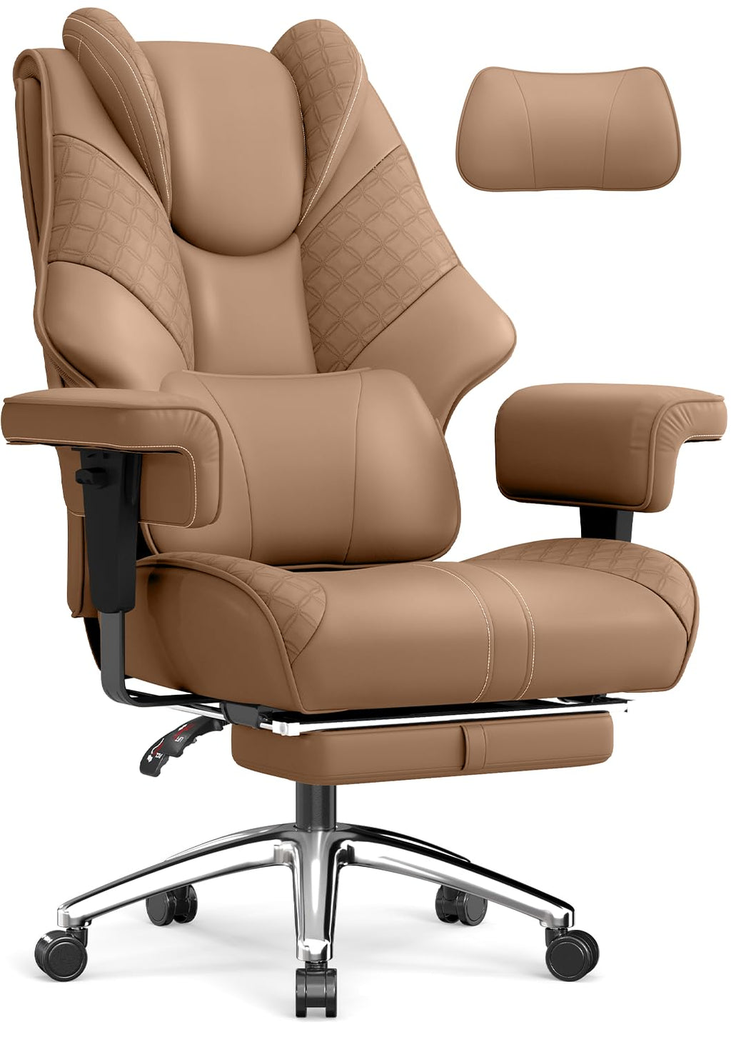 Big and Tall Executive Office Chair with Footrest and Lumbar Support B41186