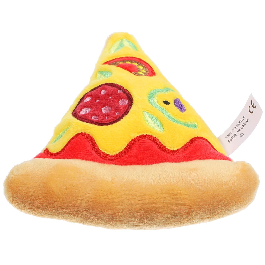 Squeaky Pizza Plush Dog Chew Toy 1 Pack I499