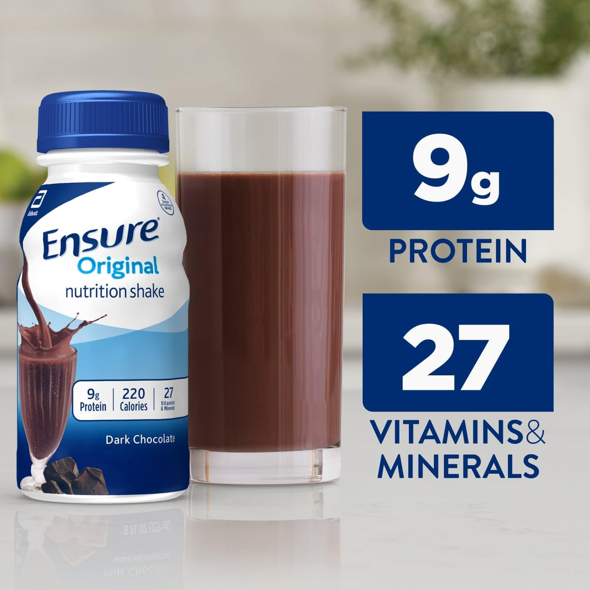 Dark Chocolate Nutrition Shake 9g Protein 24 Pack I193109