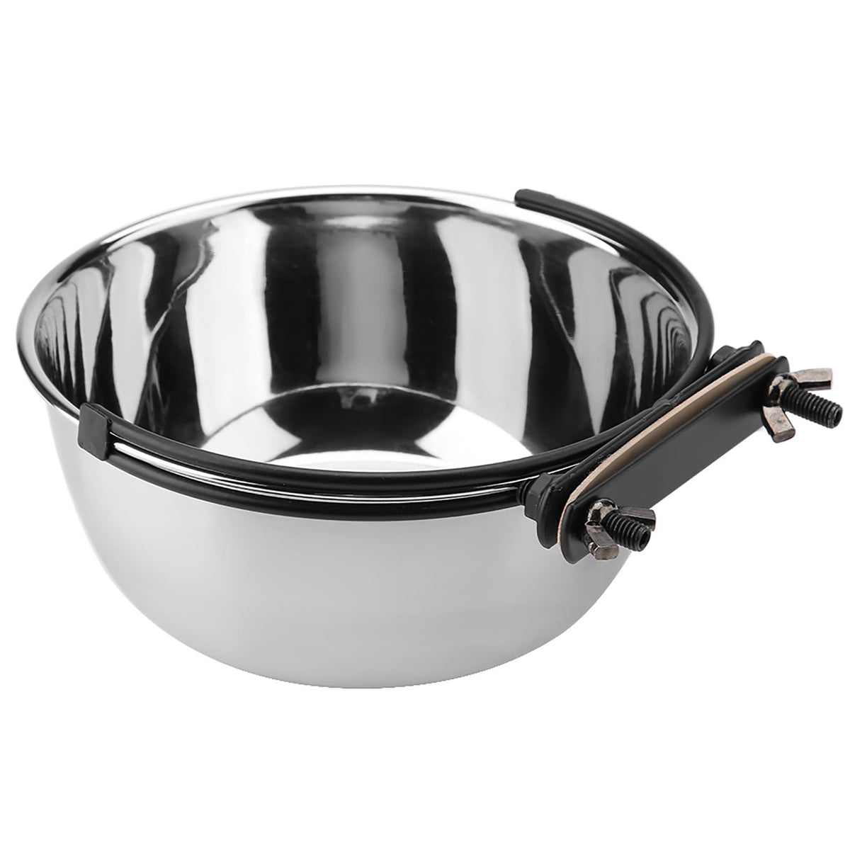 Stainless Steel Hanging Food Water Bowl Feeder X27418