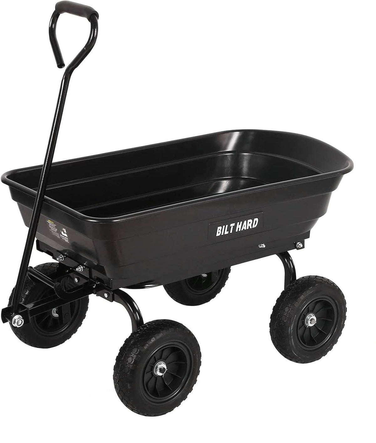 4 Cu.Ft. Poly Yard Dump Cart with 180° Rotating Handle Q54330