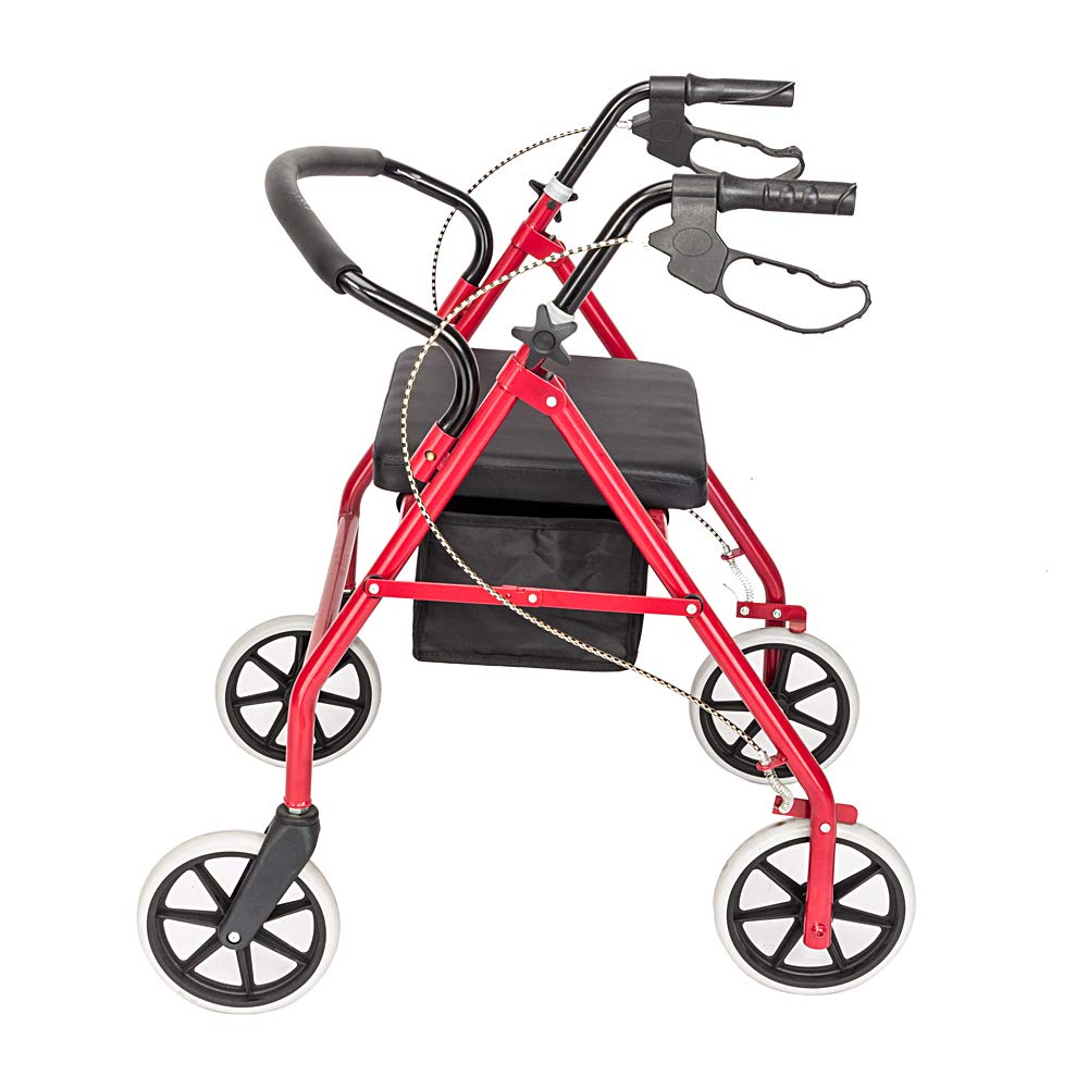 Red Rolling Walker with Seat U593198