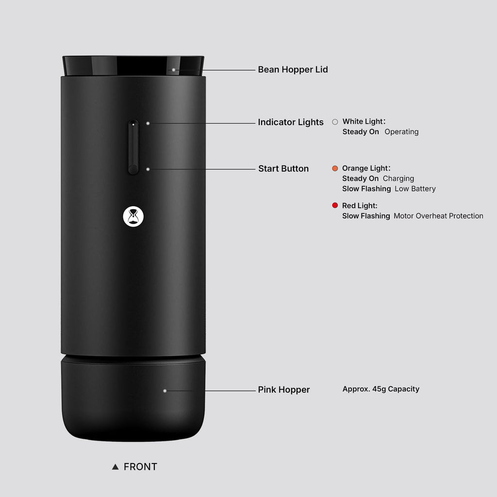 Portable Electric Burr Coffee Grinder with 30 Settings X326286