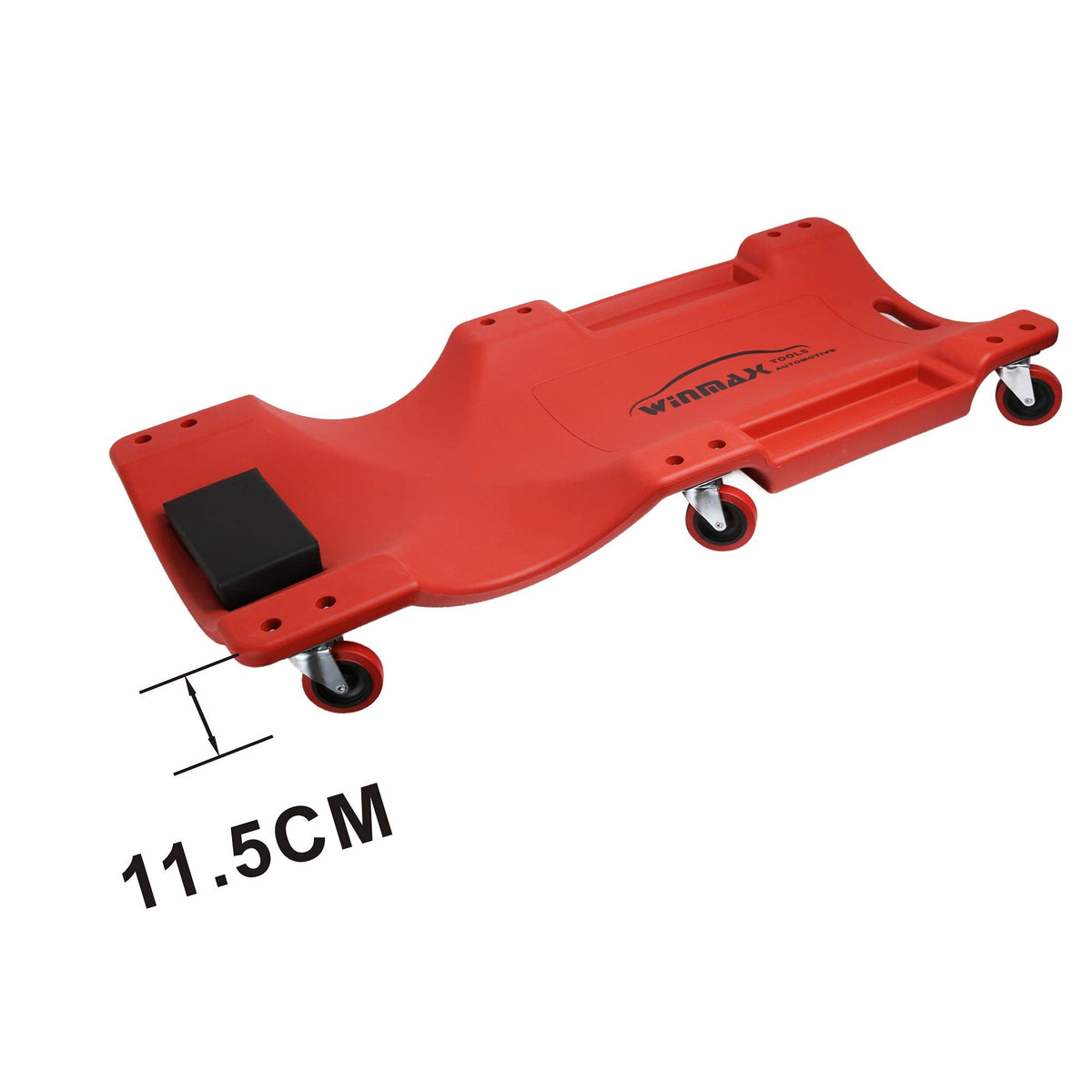 Red 40 Inch Plastic Rolling Creeper A98505