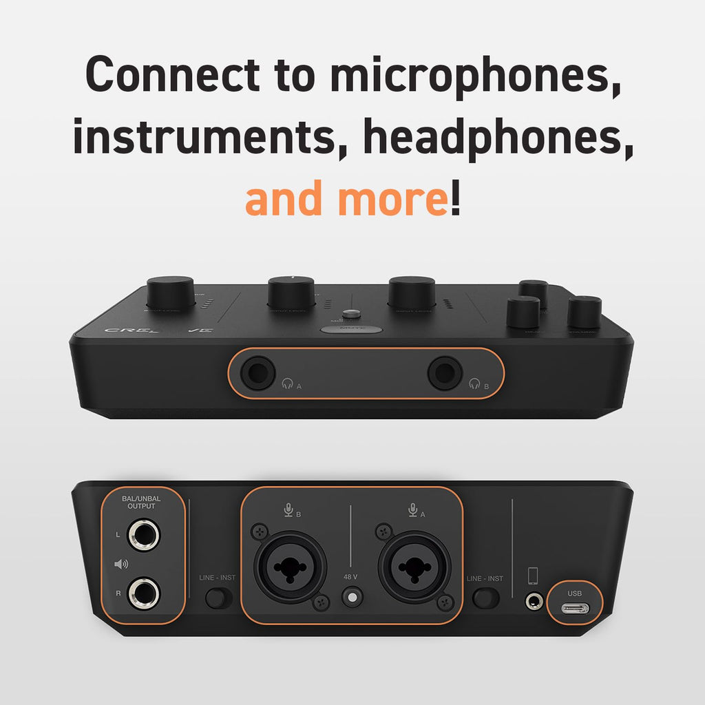 USB Audio Interface with Direct Monitoring Y324