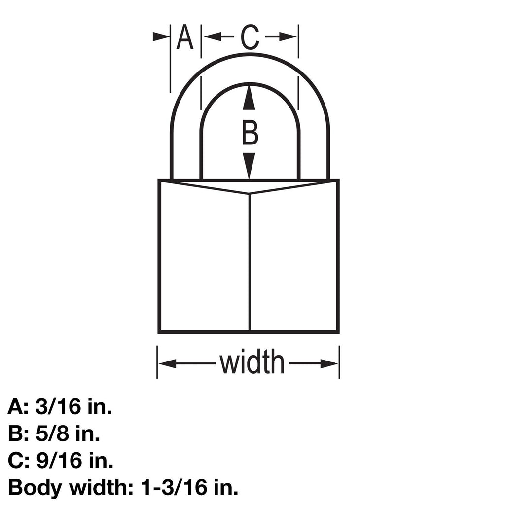 Outdoor Weather-Resistant Keyed Padlock 4-Pack Y731