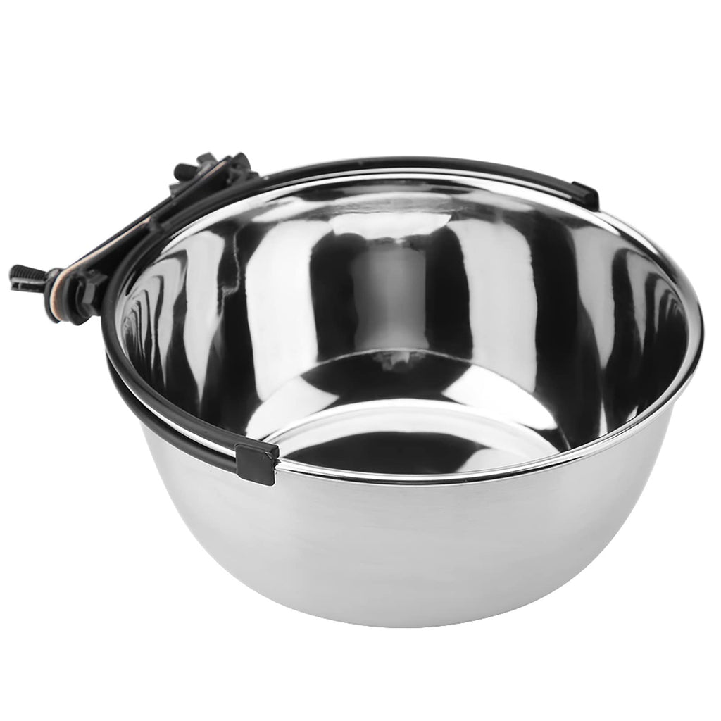 Stainless Steel Hanging Food Water Bowl Feeder X27418