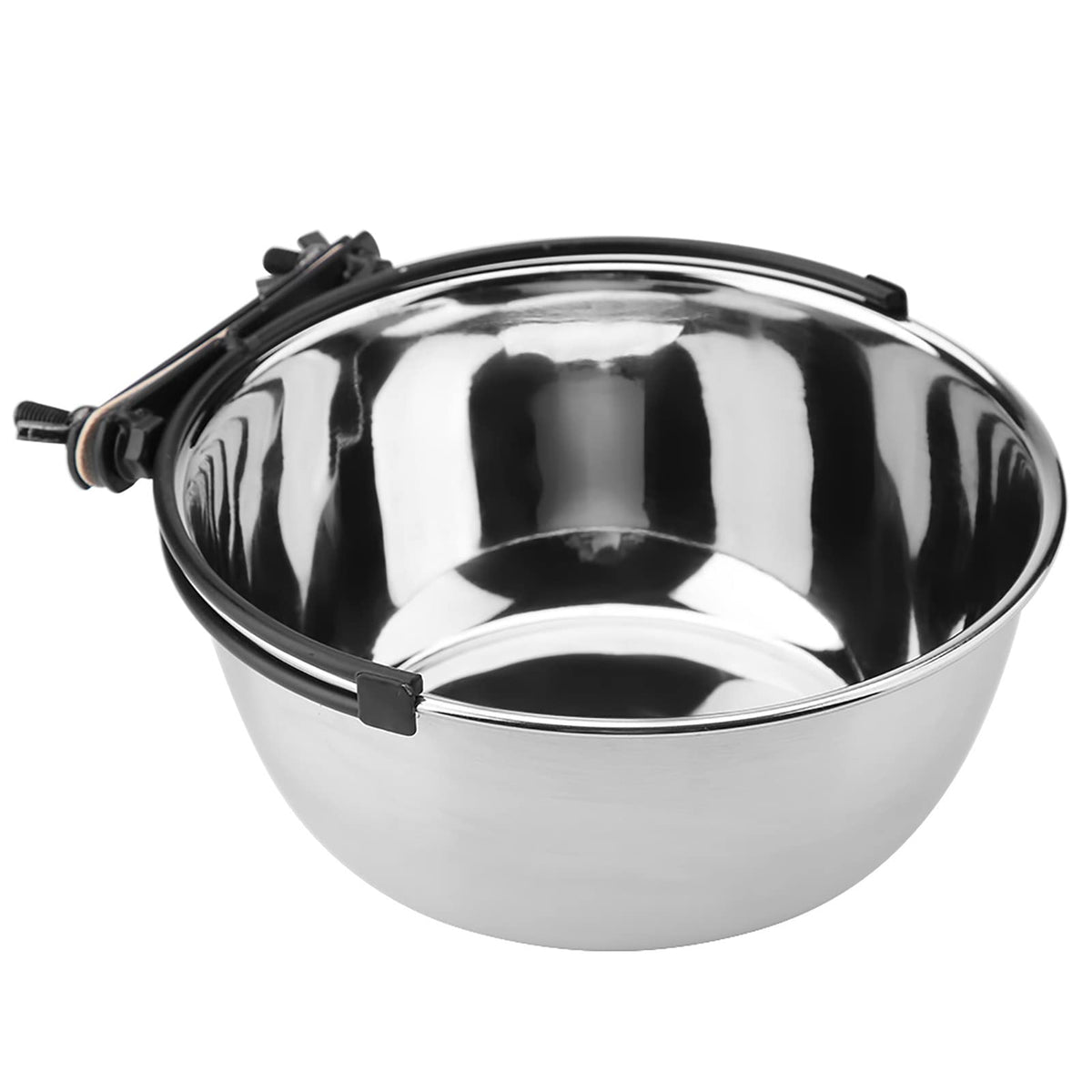 Stainless Steel Hanging Food Water Bowl Feeder X27418