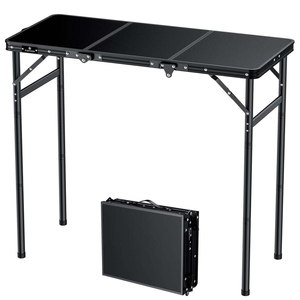 Aluminum Folding Camping Table 3 Height Adjustable F9413
