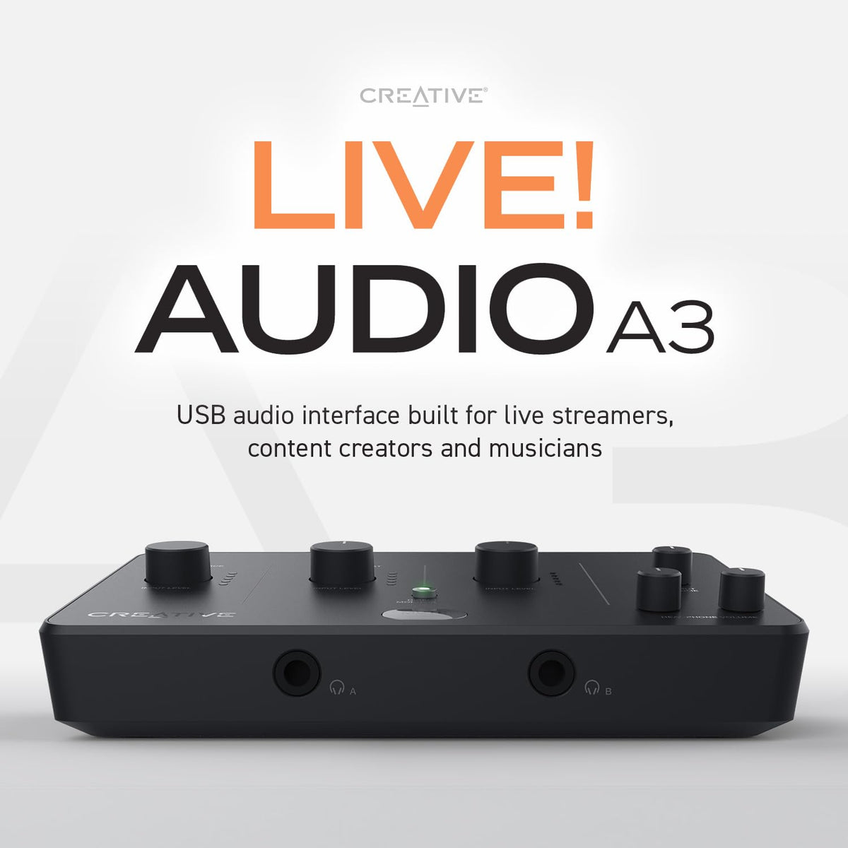 USB Audio Interface with Direct Monitoring Y324