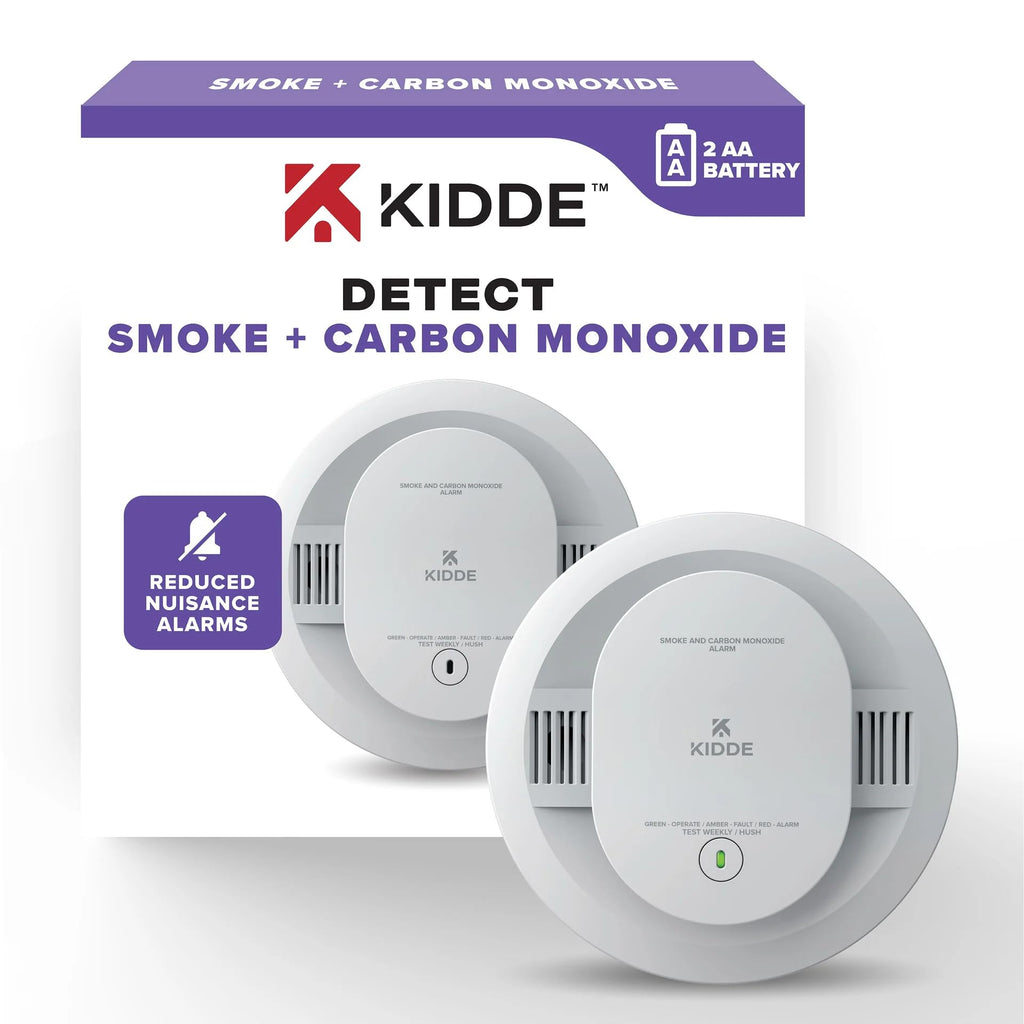 Smoke & Carbon Monoxide Alarm, Battery Powered Combo Detector F1153