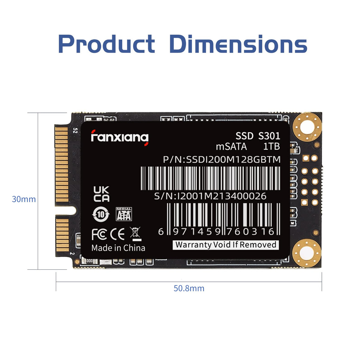 1TB mSATA III Internal SSD N2350