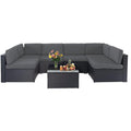 Grey 7-Piece Outdoor Patio Furniture Set R4698