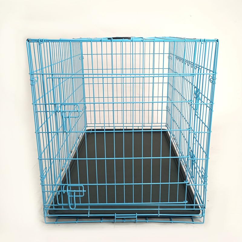 36-Inch Folding Metal Dog Crate with Divider and Removable Tray P82527