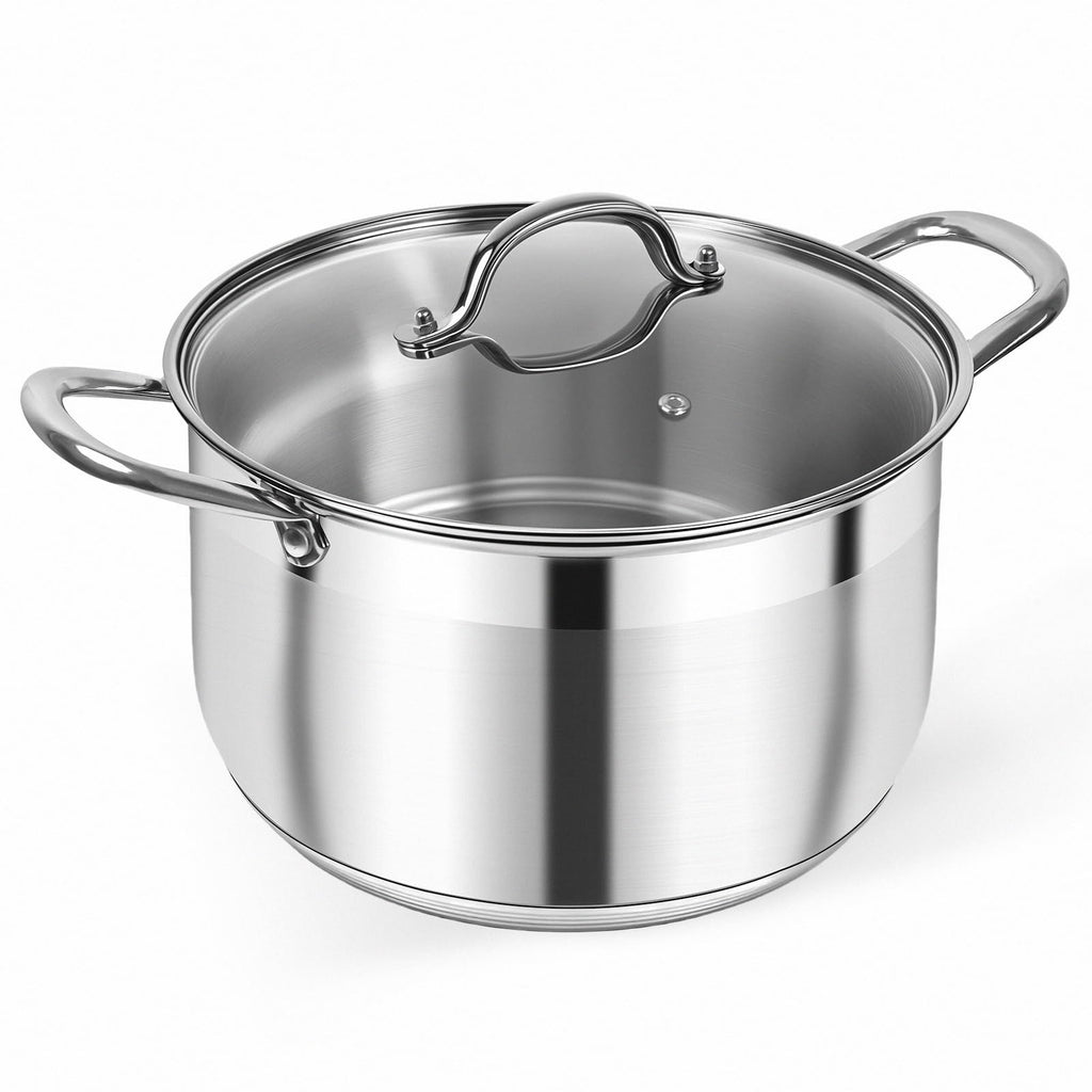 8 Quart Stainless Steel Induction Stock Pot E51483
