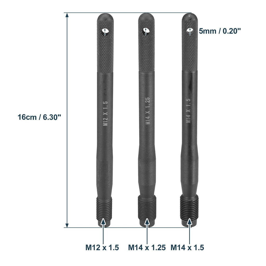 Black M12x1.5 M14x1.5 M14x1.25 Wheel Hangers Alignment Pin C2879
