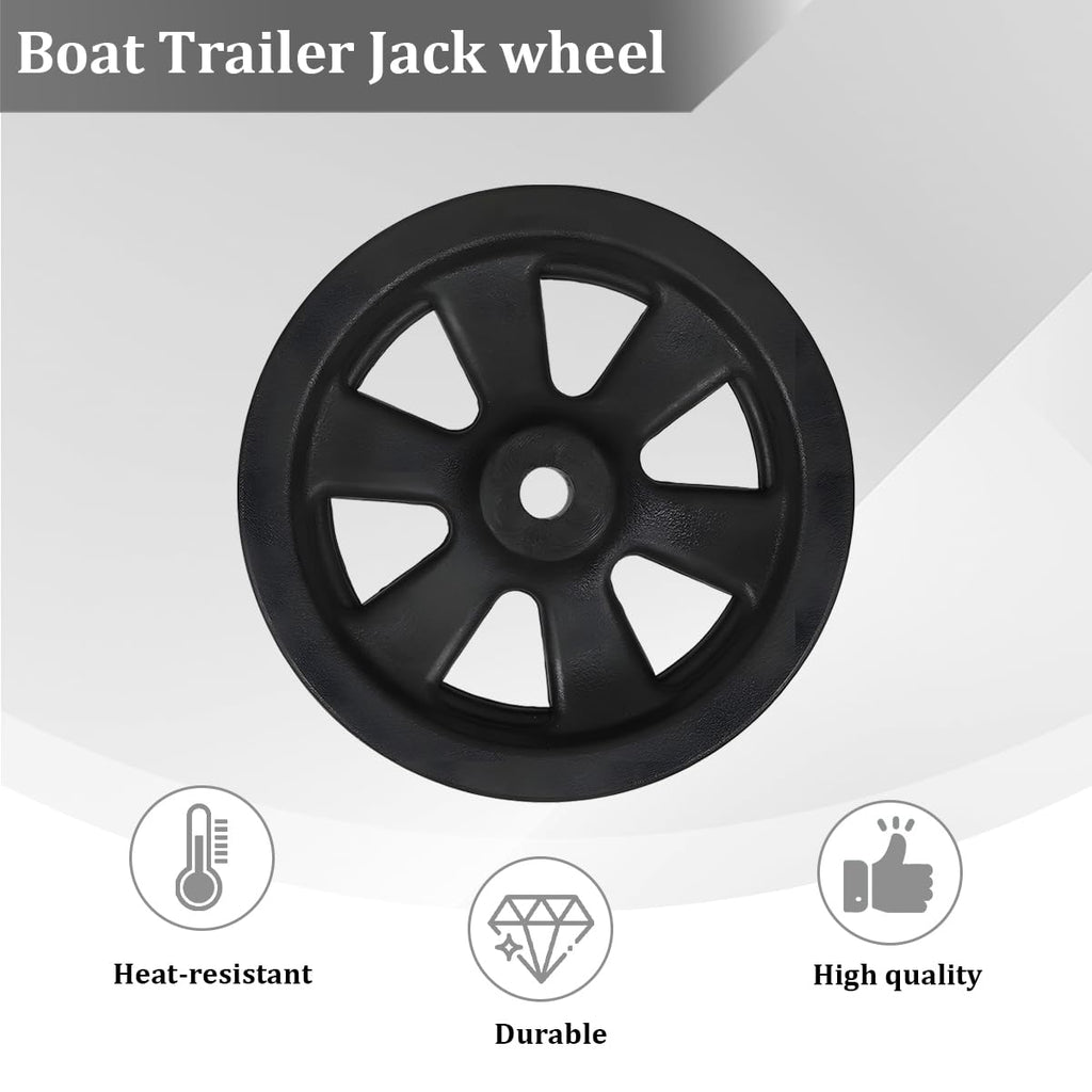 8 Inch Nylon Trailer Jack Caster Wheel with Bolt and Nut T179