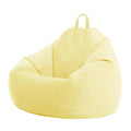 Yellow Linen Bean Bag Chair Cover 60X75cm M545288