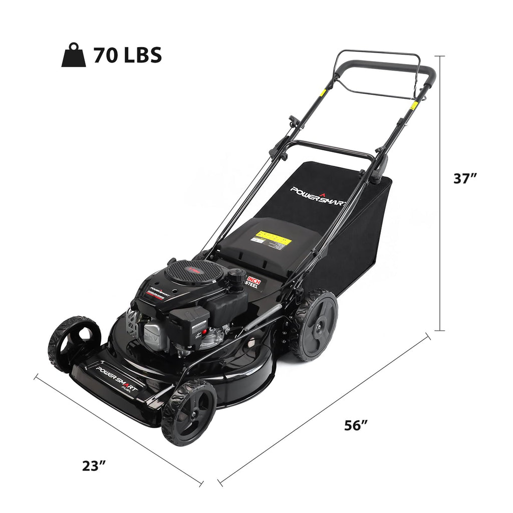 22-Inch Self Propelled Gas Lawn Mower, 170cc 4-Cycle OHV Engine T581635