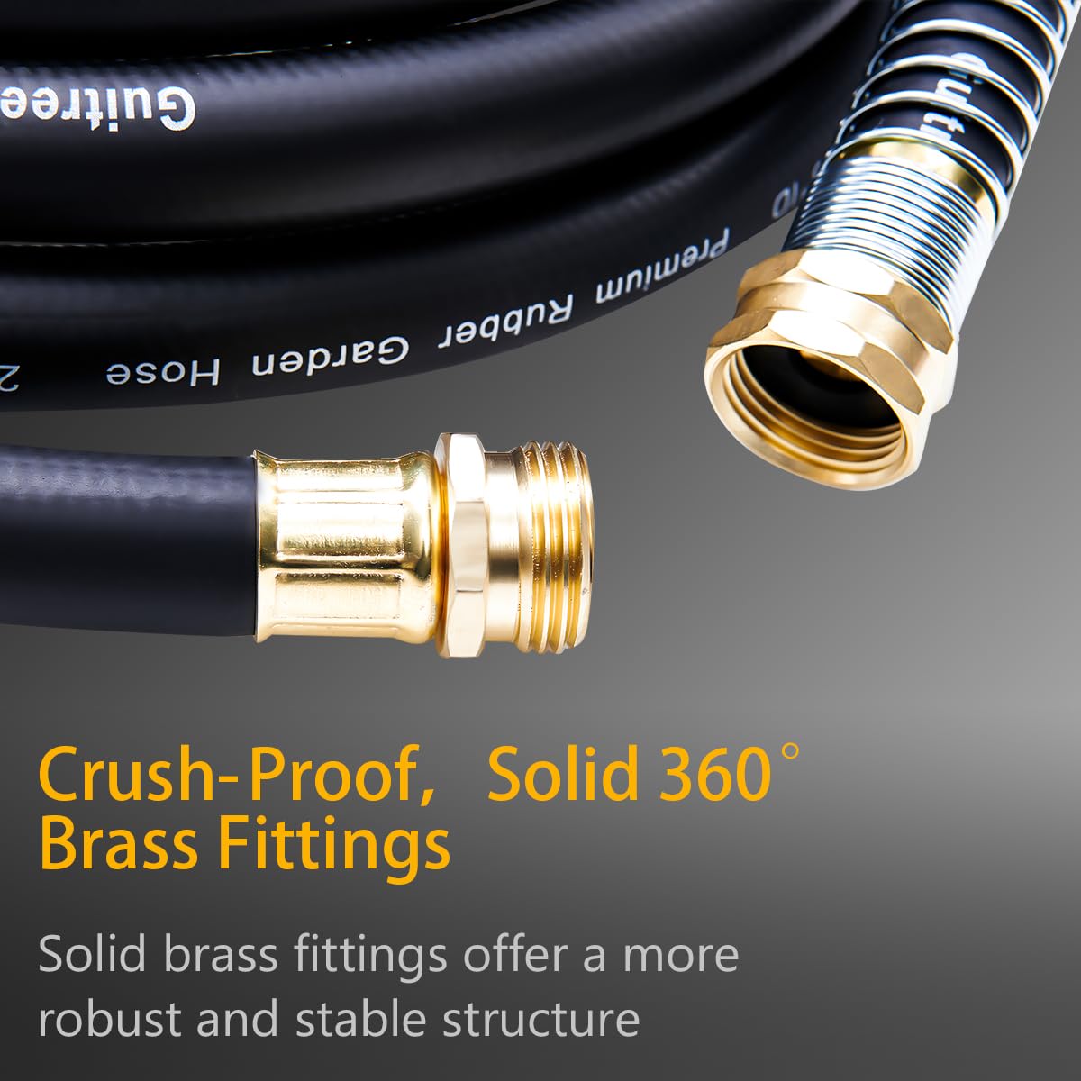 100FT Heavy Duty Rubber Garden Hose M6314