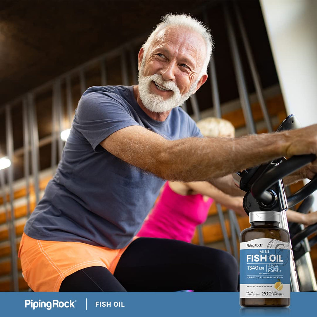 Fish Oil Omega 3 Supplement 1340 mg 200 Mini Softgels H147