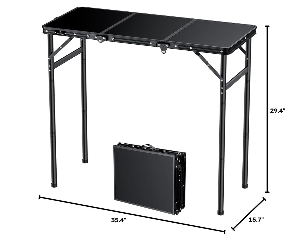 Aluminum Folding Camping Table 3 Height Adjustable F9413
