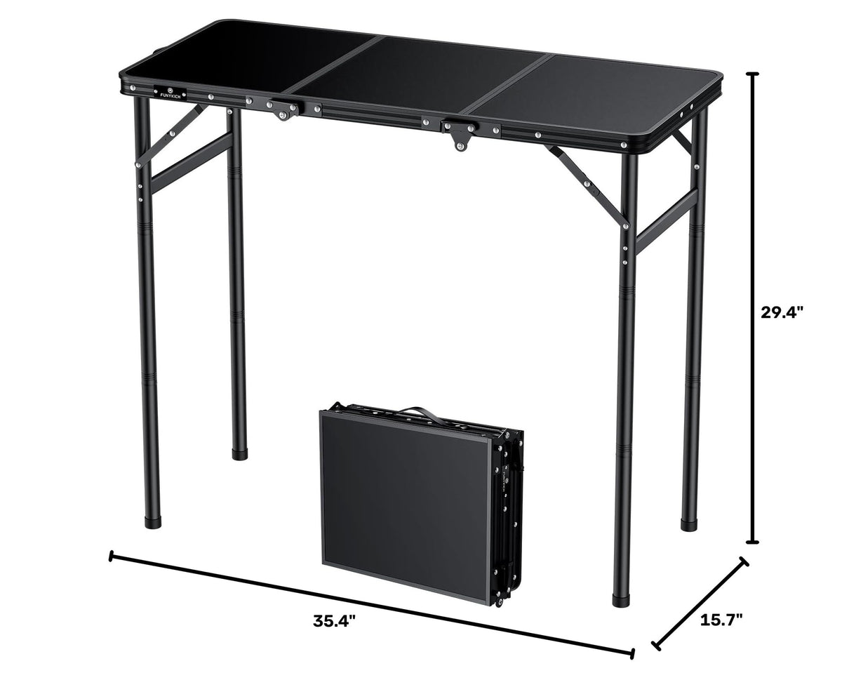 Aluminum Folding Camping Table 3 Height Adjustable F9413