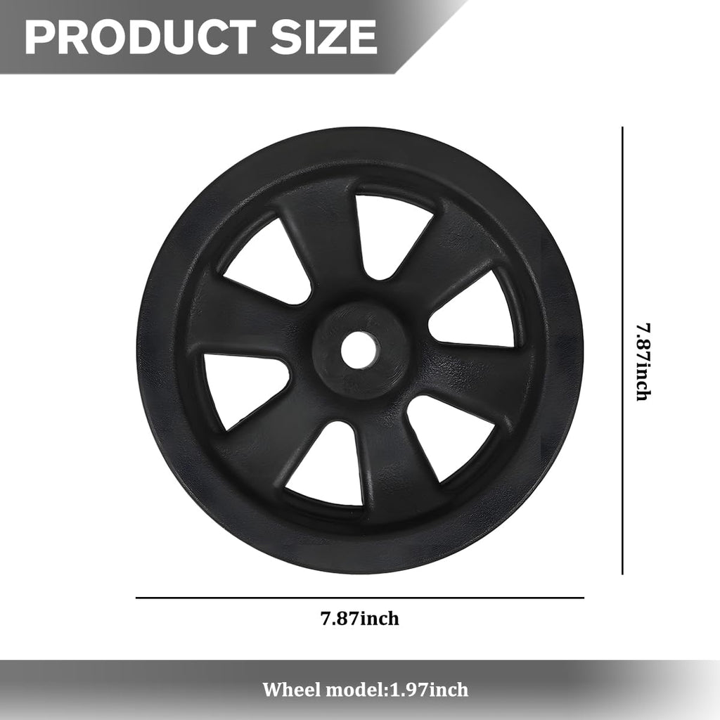 8 Inch Nylon Trailer Jack Caster Wheel with Bolt and Nut T179