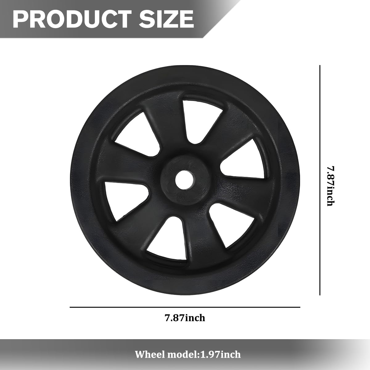8 Inch Nylon Trailer Jack Caster Wheel with Bolt and Nut T179