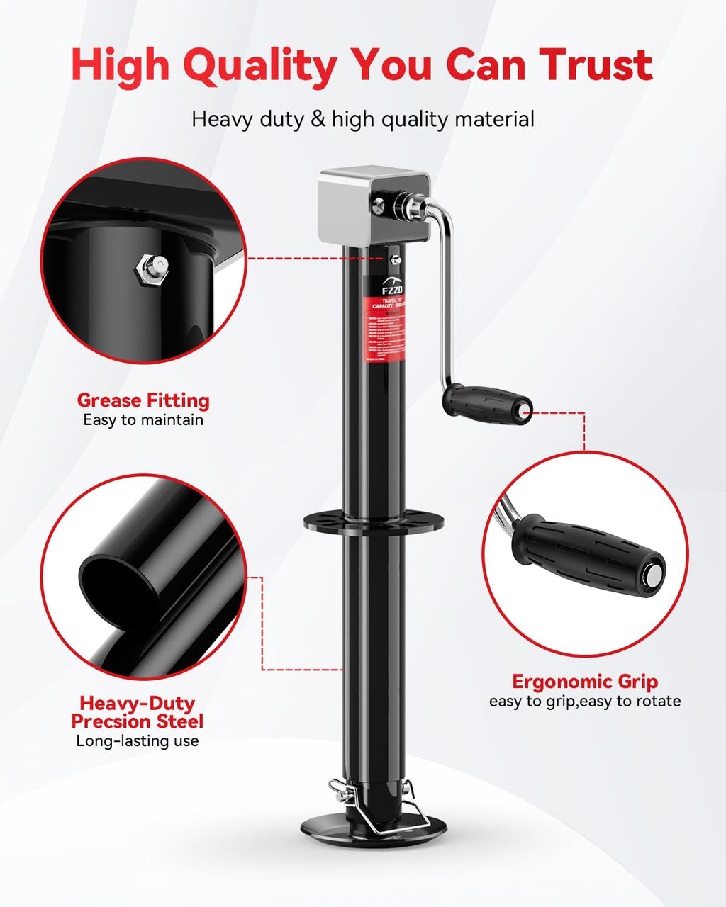 5000 lbs A-Frame Trailer Jack Y8957