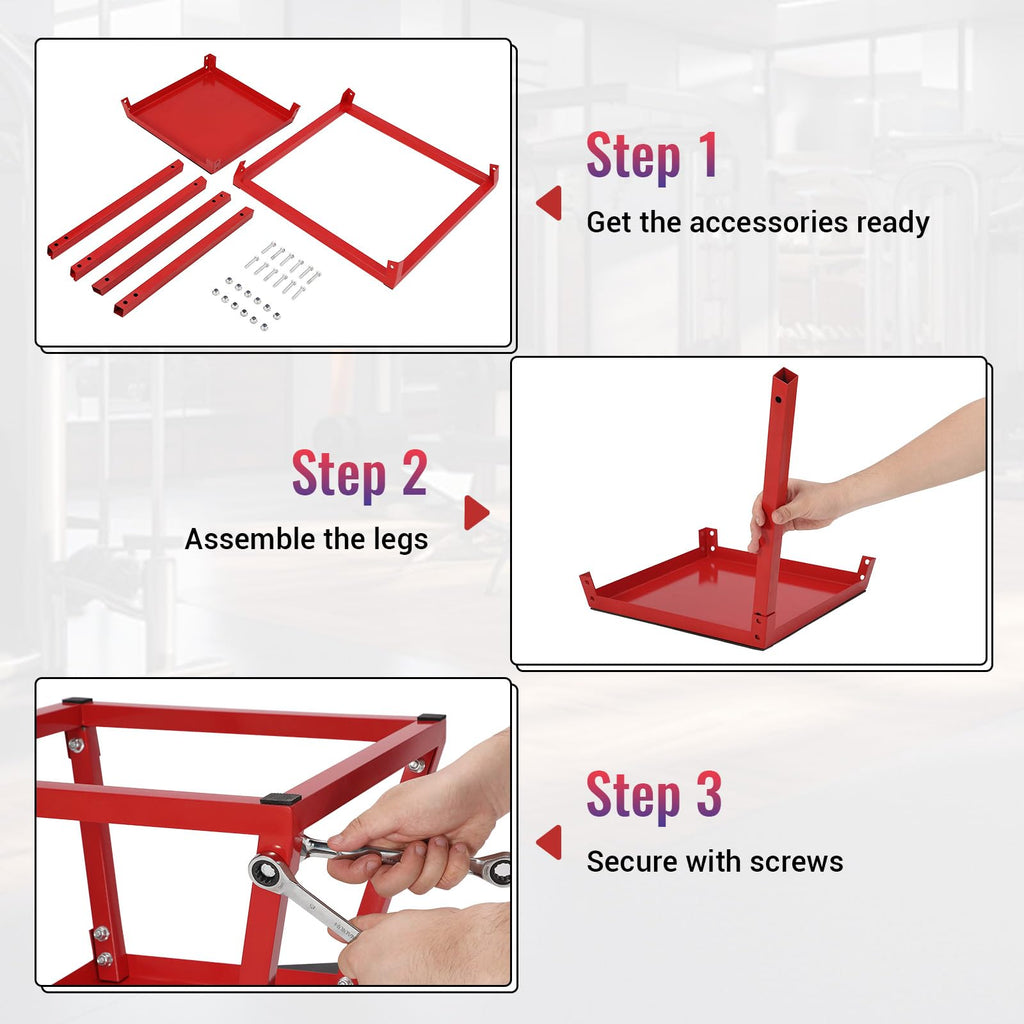 Adjustable Steel Plyometric Jump Box Set I213
