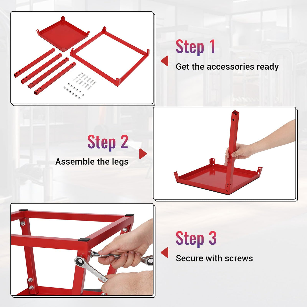 Adjustable Steel Plyometric Jump Box Set I213