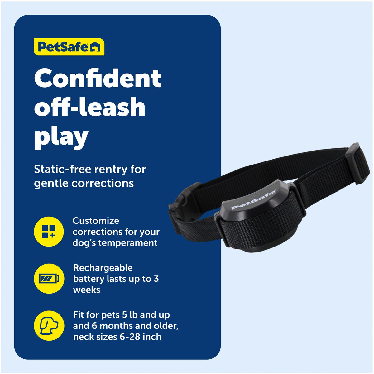 Rechargeable Wireless Fence Collar J750